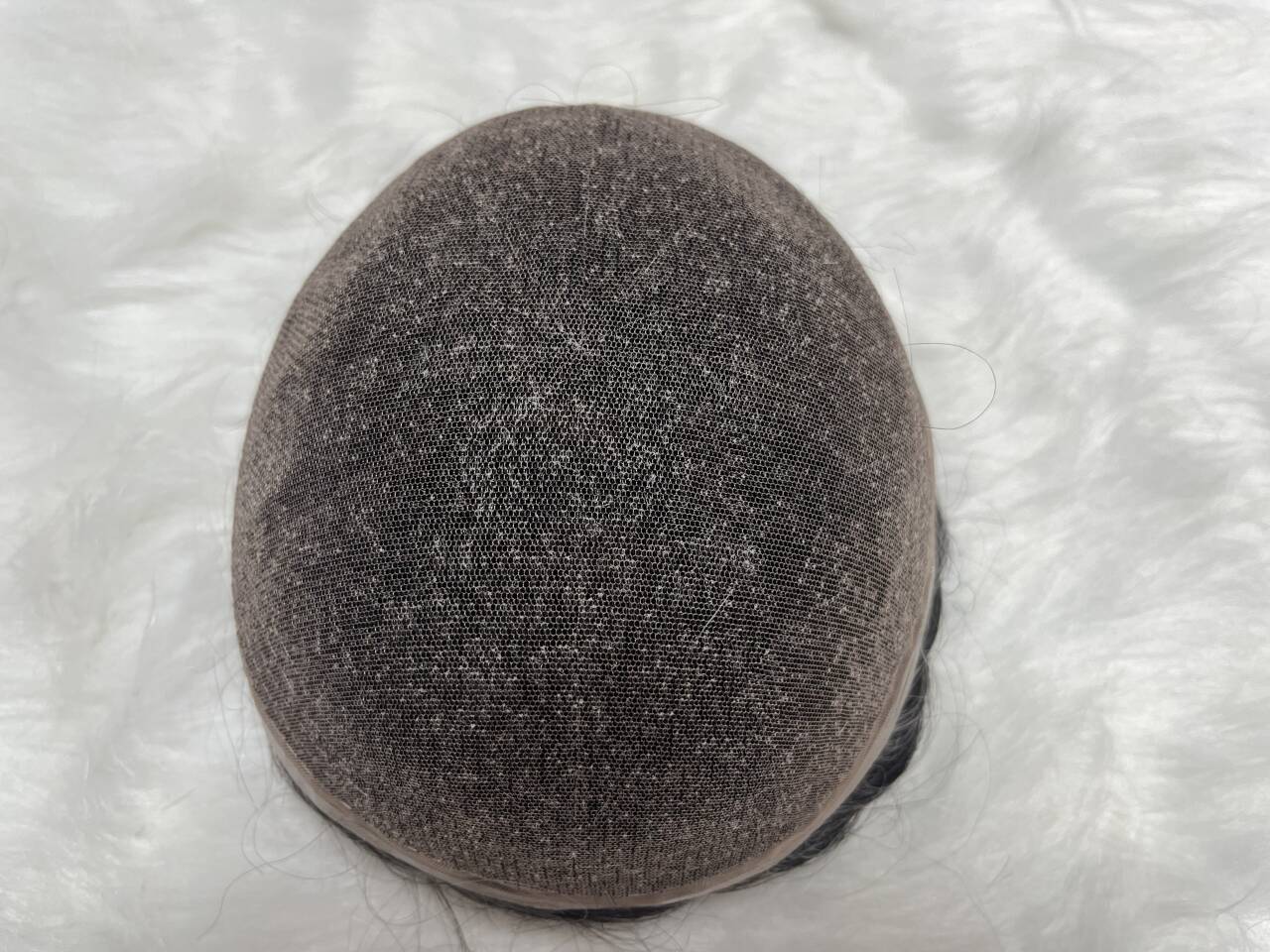 Full French Lace Hair System With Realistic Hairline Toupee For Men