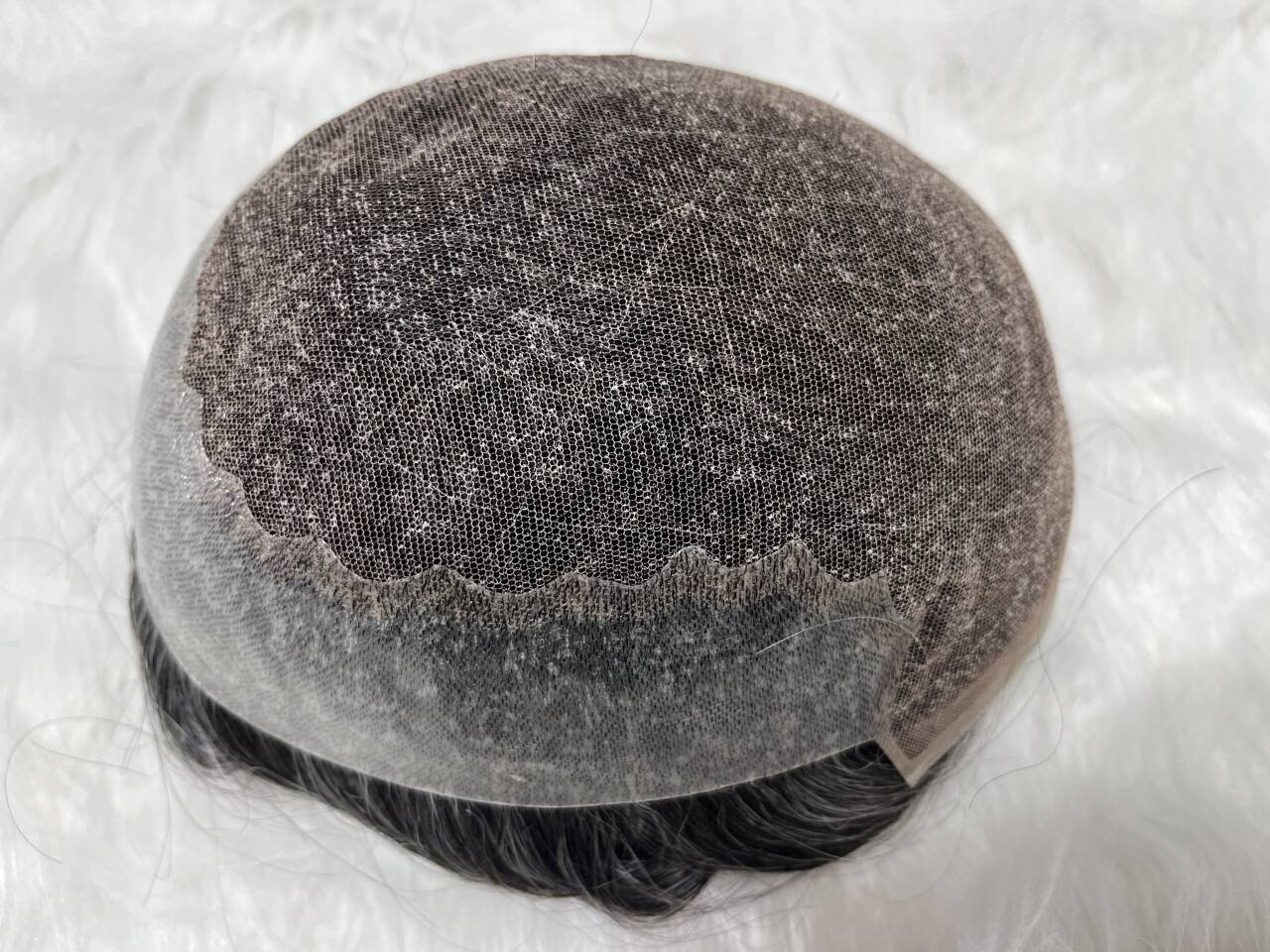 Q6 French Lace Men’s Hair System with PU Sides and Back