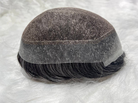 Men's Lace Hair System With PU Perimeter