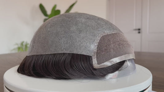 Bio Lace Front Hair System For Men – Natural Hairline & Comfortable Fit Hair Unit