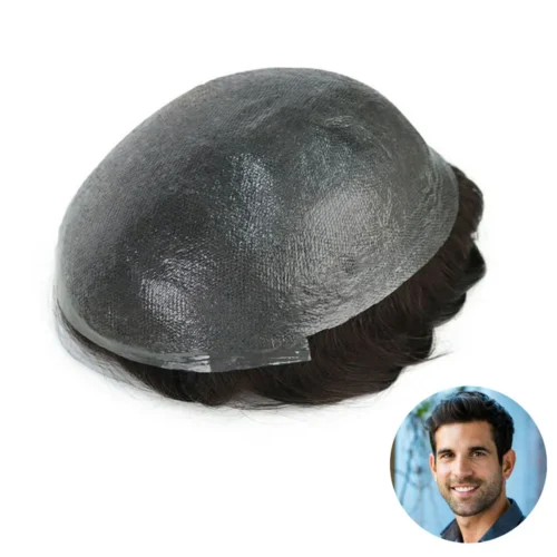 getmehair-002mm-ultra-thin-skin-toupee-front getmehair 0.02mm ultra thin skin toupee with matte Bio Skin base for men