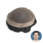 getmehair Fine Mono Toupee with Poly Coating – Durable & Breathable Men's Human Hair System
