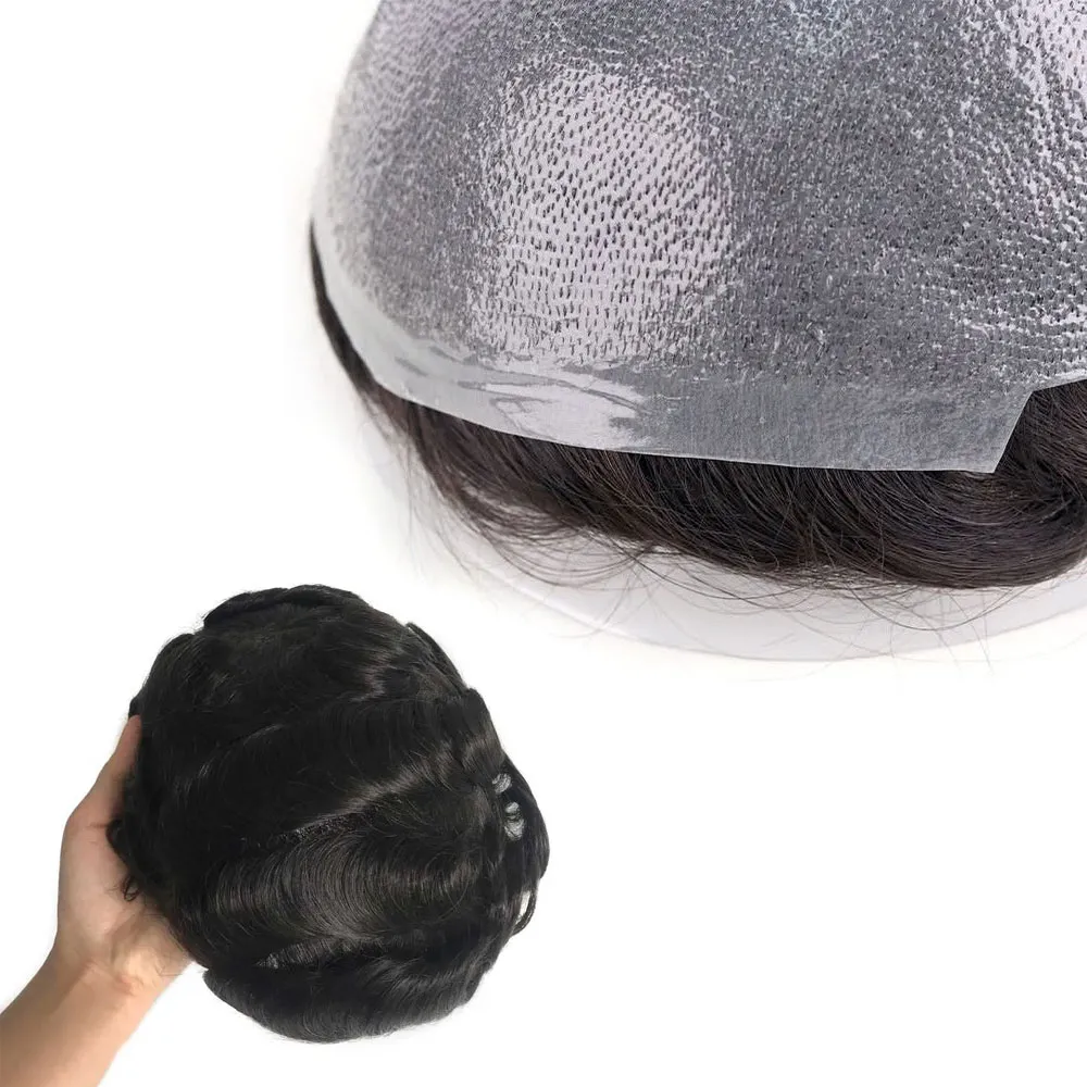 Easy tape and glue cleanup design on getmehair 0.08mm poly skin hair replacement system