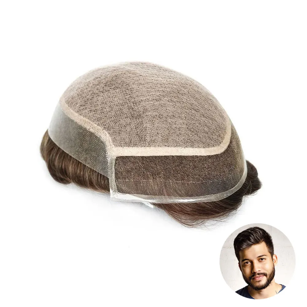 silk base toupee with lace front and PU perimeter by getmehair
