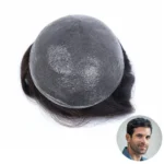 0.04-0.06mm Ultra Thin Skin Mens Hair System – Natural V-Loop Hairline